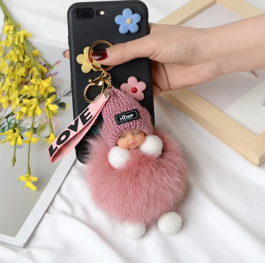 Sleeping Baby Keychain